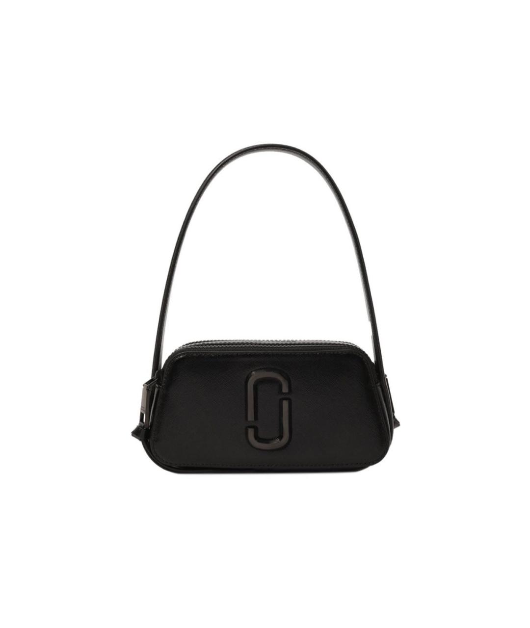 MARC JACOBS Черная кожаная сумка с короткими ручками, фото 5