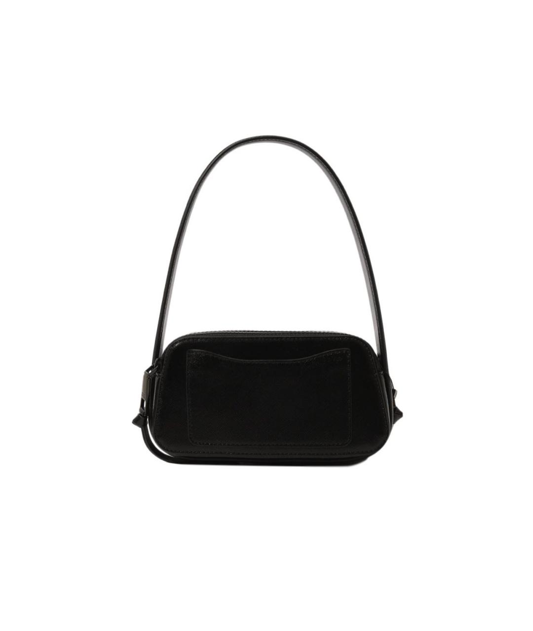 MARC JACOBS Черная кожаная сумка с короткими ручками, фото 3