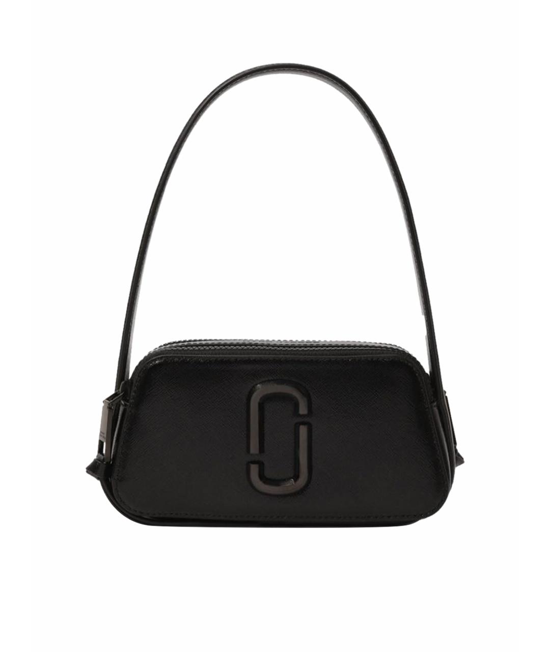MARC JACOBS Черная кожаная сумка с короткими ручками, фото 1