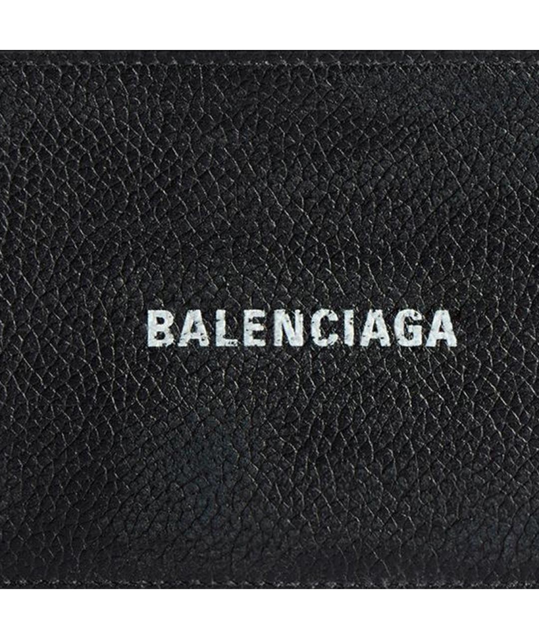 BALENCIAGA Черный кожаный кардхолдер, фото 6