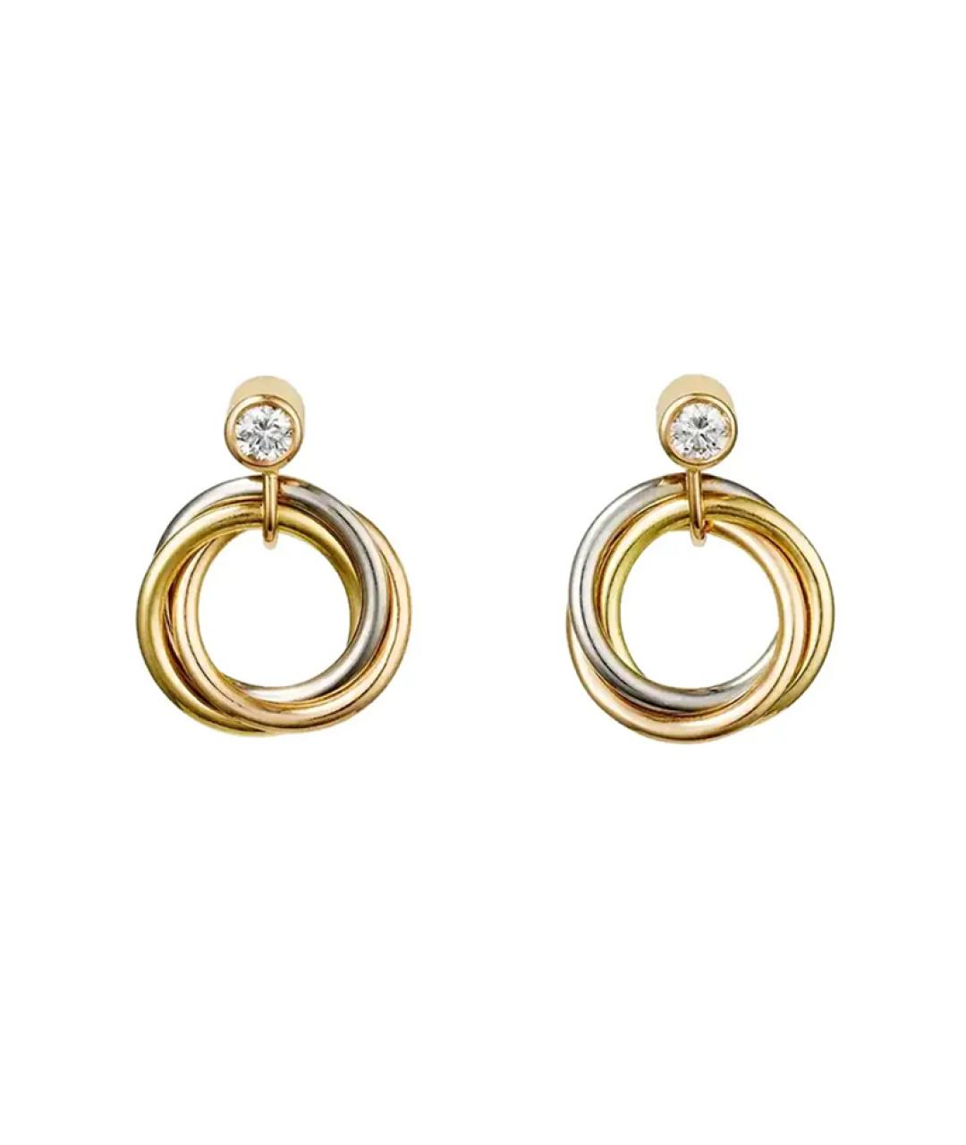 CARTIER Золотые серьги из желтого золота, фото 2