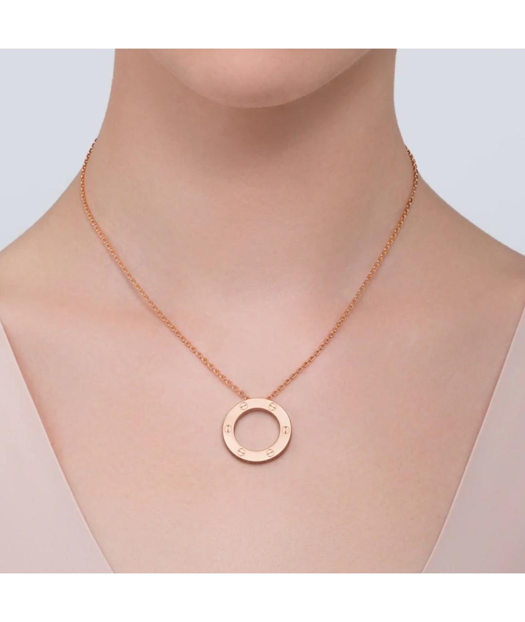CARTIER Золотая подвеска из розового золота, фото 2
