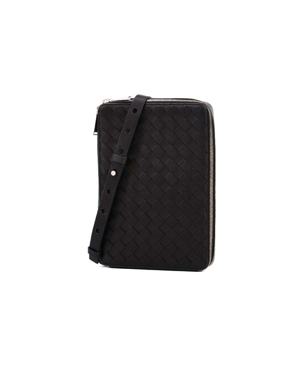 BOTTEGA VENETA Черная сумка на плечо, фото 2