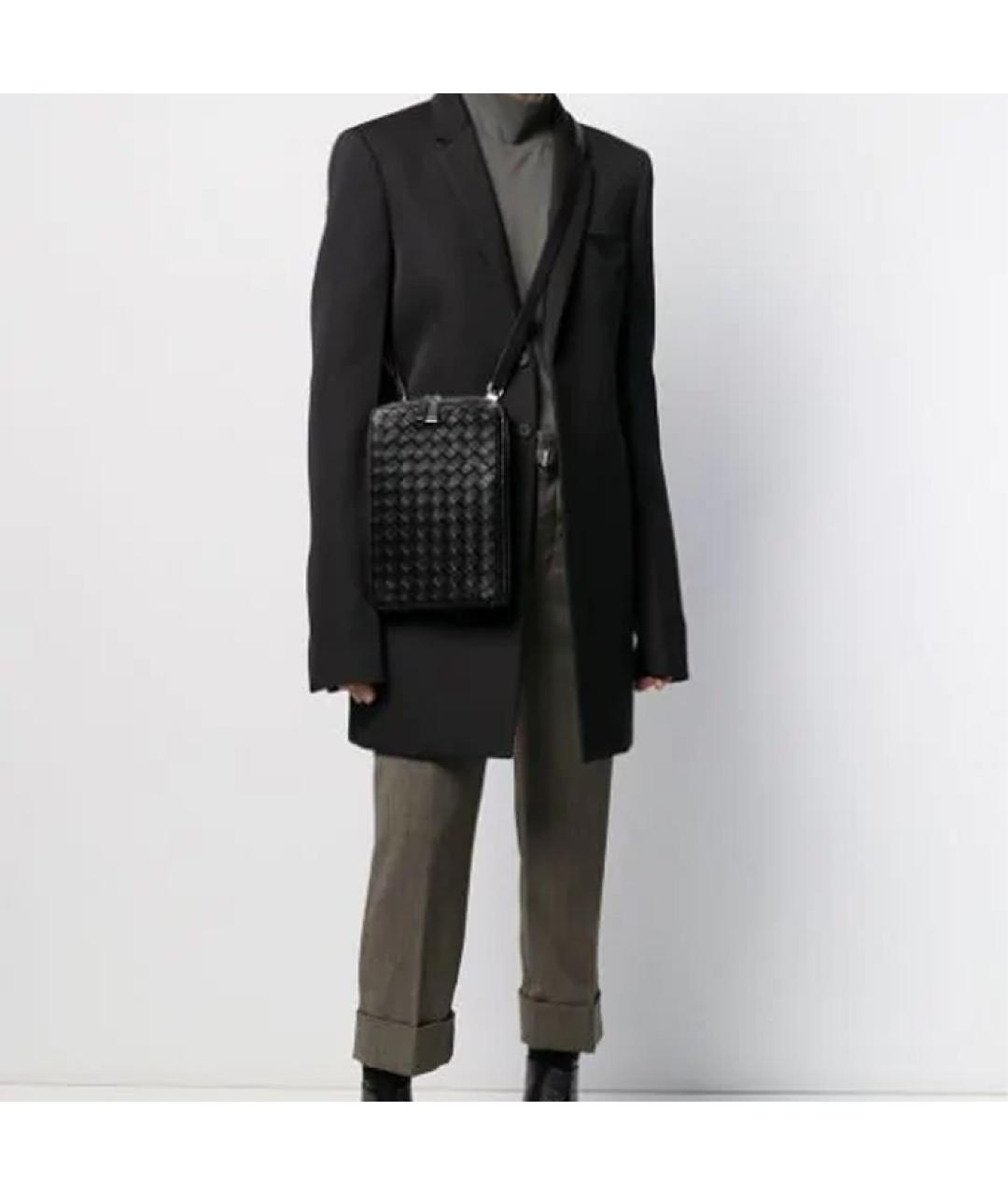 BOTTEGA VENETA Черная сумка на плечо, фото 6