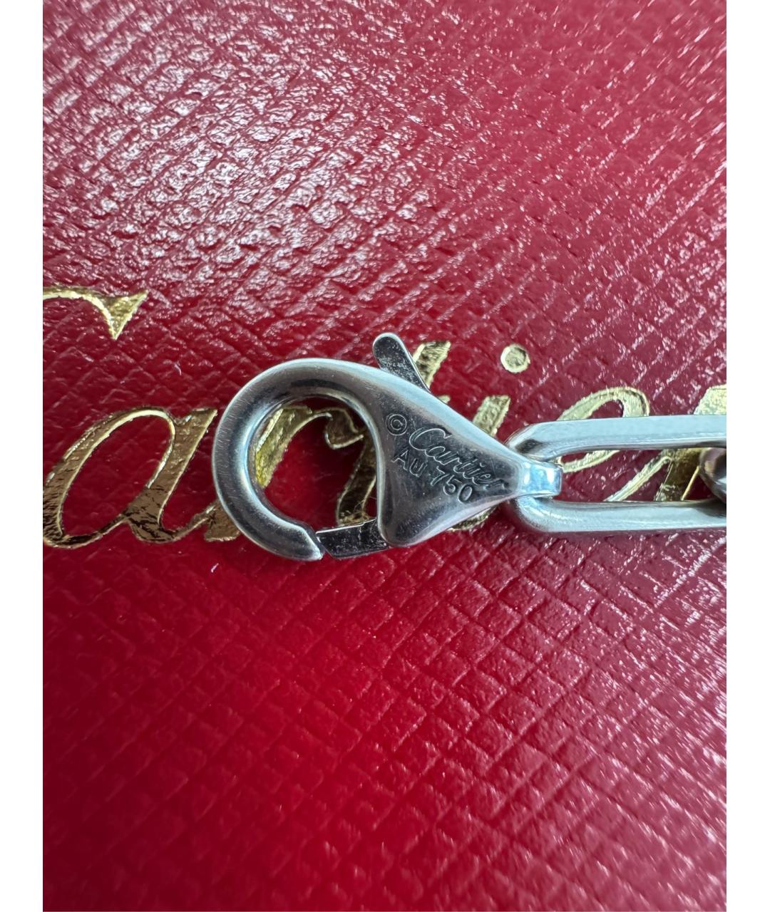 CARTIER Серебряное колье из белого золота, фото 6