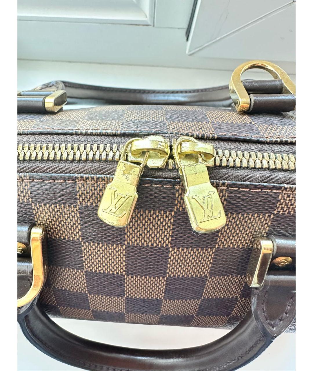 LOUIS VUITTON Коричневая сумка с короткими ручками, фото 6