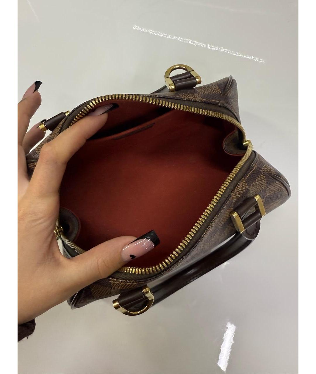 LOUIS VUITTON Коричневая сумка с короткими ручками, фото 4