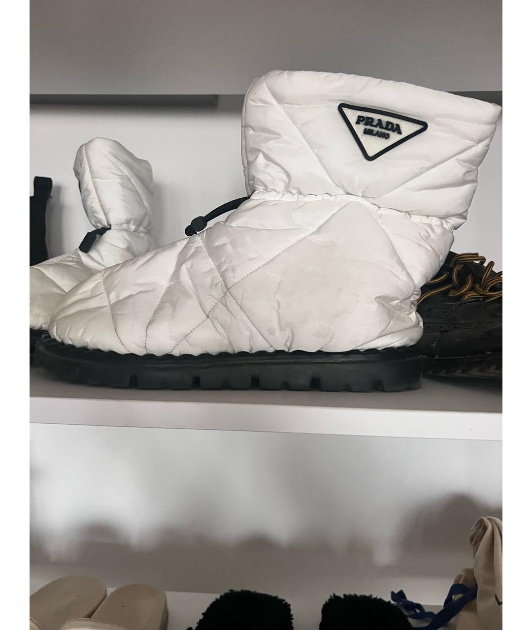 PRADA Белые ботинки, фото 6