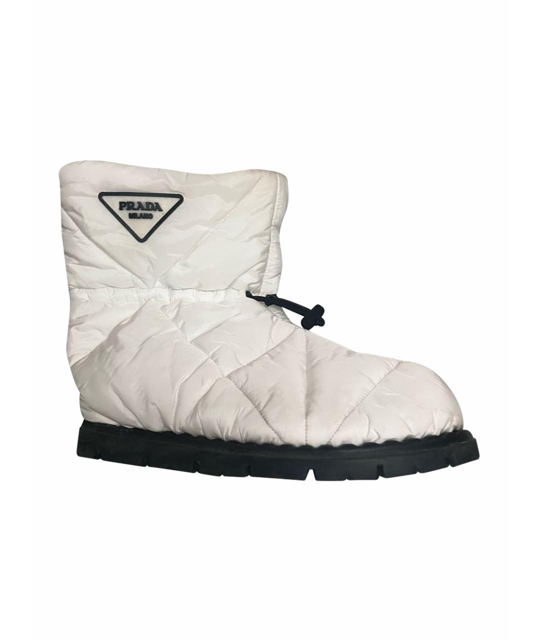 PRADA Белые ботинки, фото 1