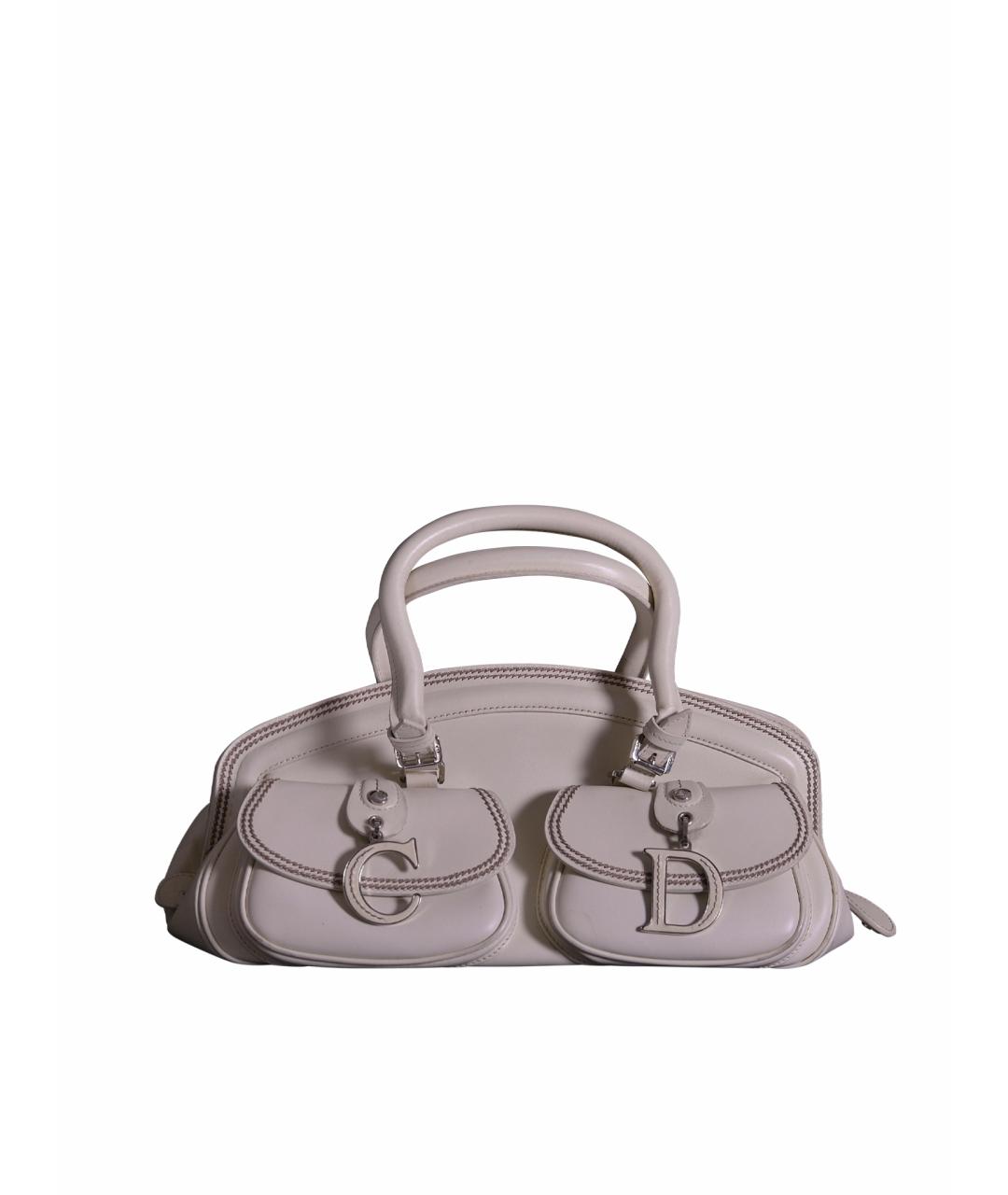 CHRISTIAN DIOR Кожаная сумка с короткими ручками, фото 1
