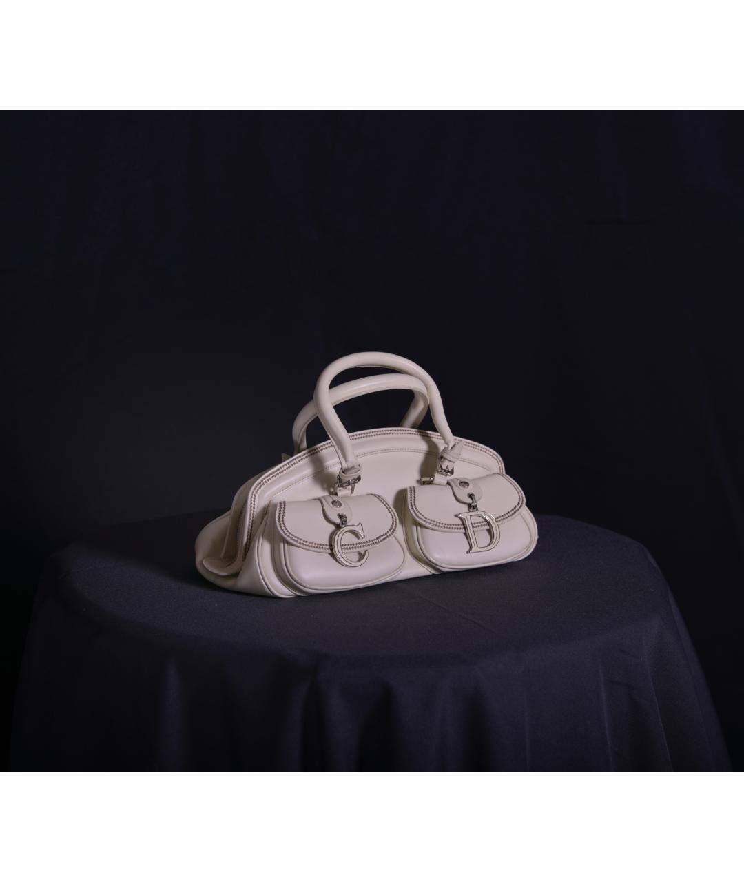 CHRISTIAN DIOR Кожаная сумка с короткими ручками, фото 2