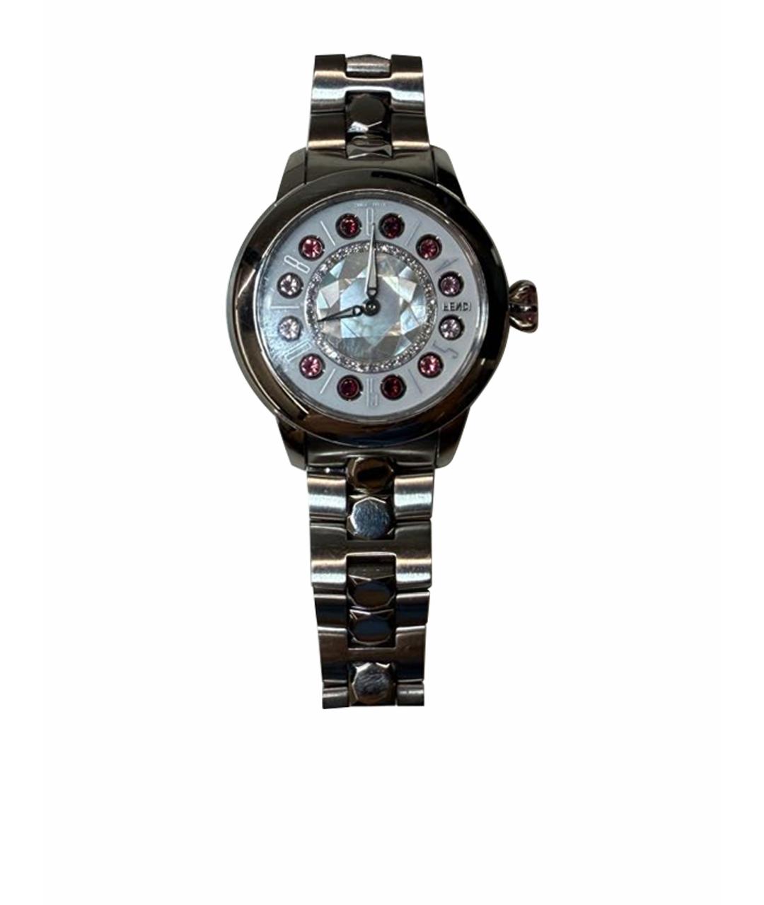 FENDI Серебряные часы, фото 1