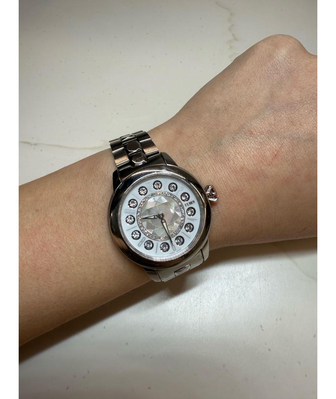 FENDI Серебряные часы, фото 5