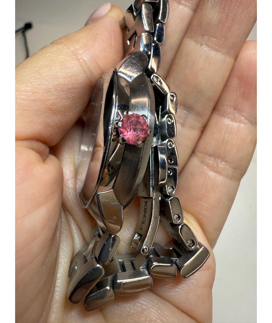 FENDI Серебряные часы, фото 7