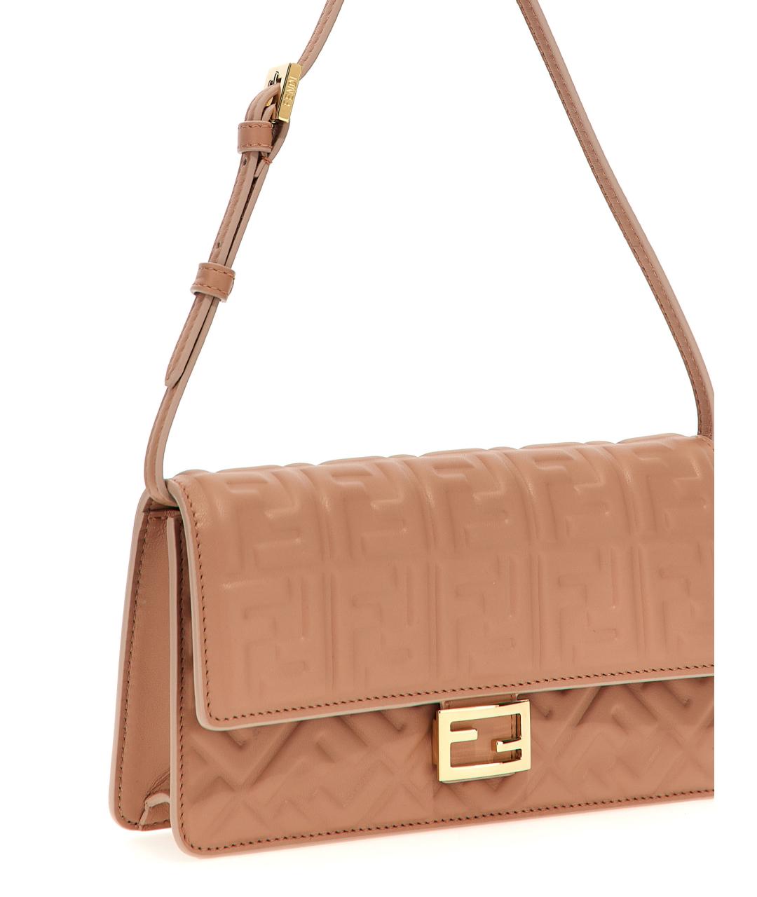 FENDI Розовый кожаный кошелек, фото 3