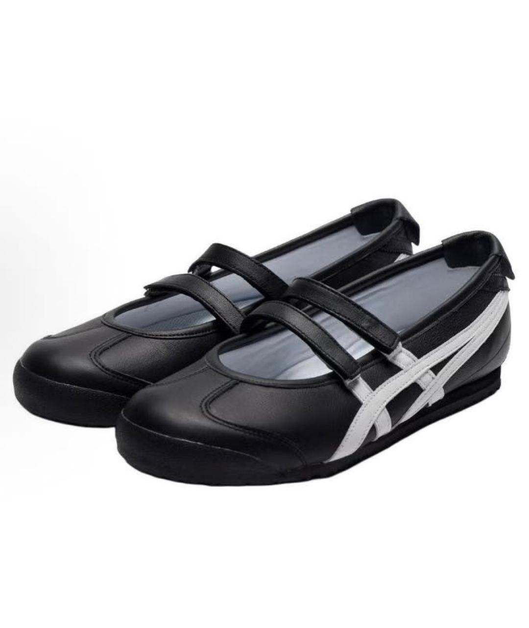 ONITSUKA TIGER Черные кожаные лоферы, фото 3