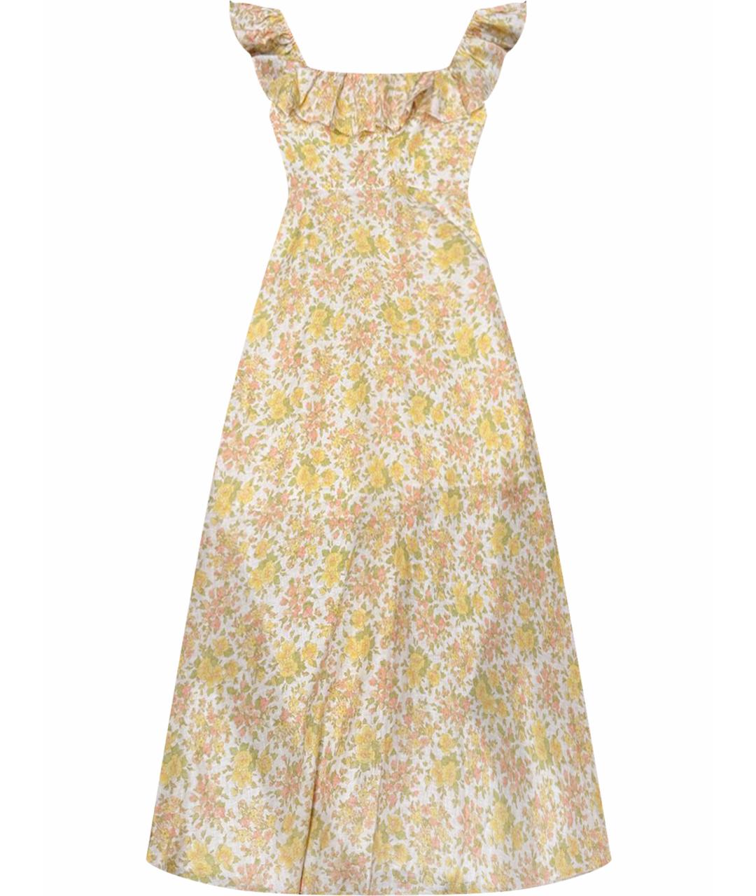 ZIMMERMANN Желтый льняной сарафан, фото 1