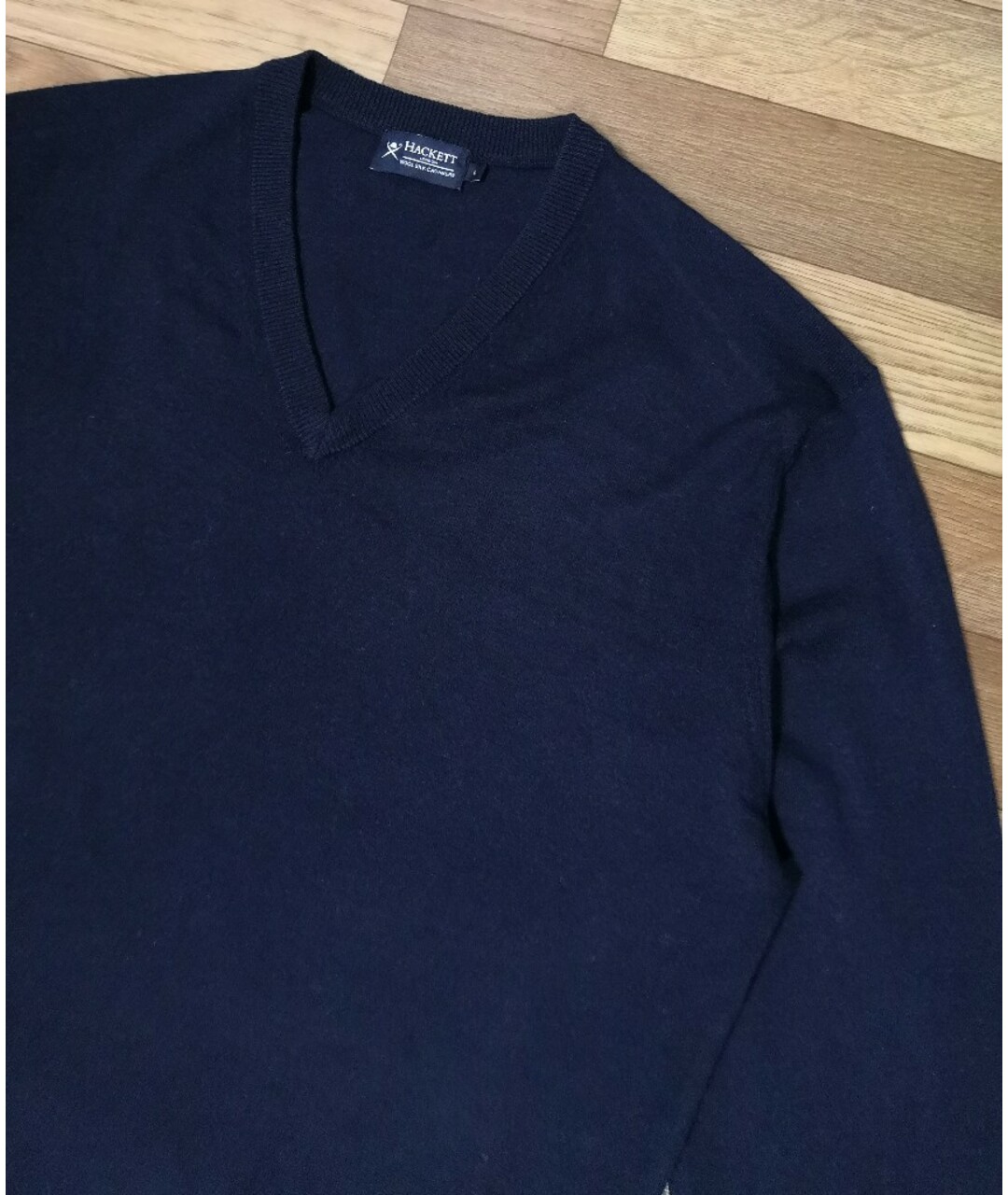HACKETT Темно-синий шерстяной джемпер / свитер, фото 2