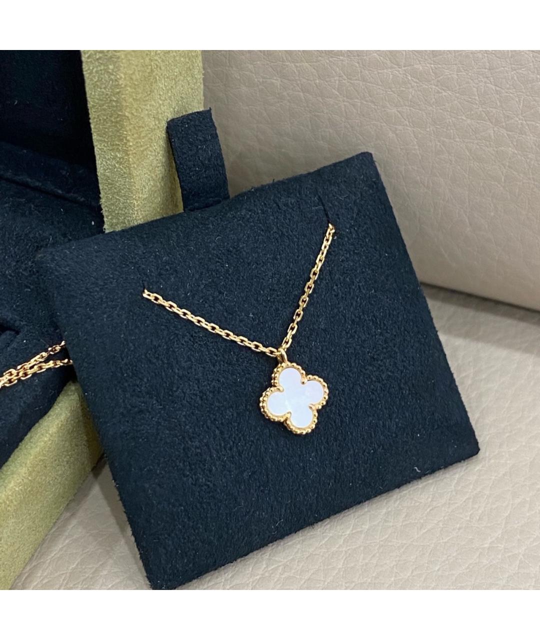 VAN CLEEF & ARPELS Белая подвеска из желтого золота, фото 5