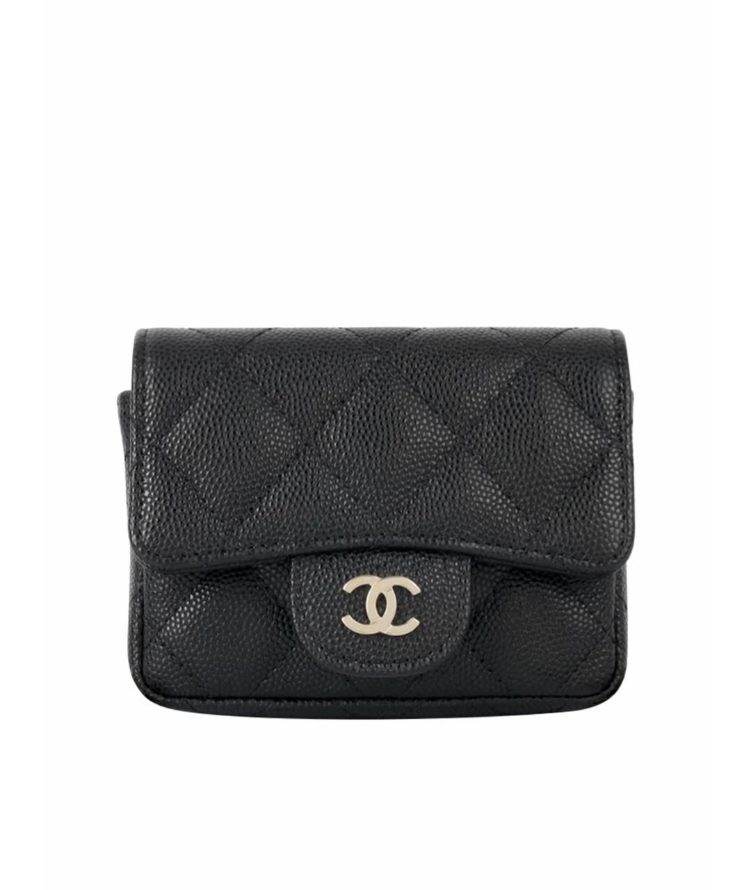 CHANEL Черная кожаная поясная сумка, фото 1