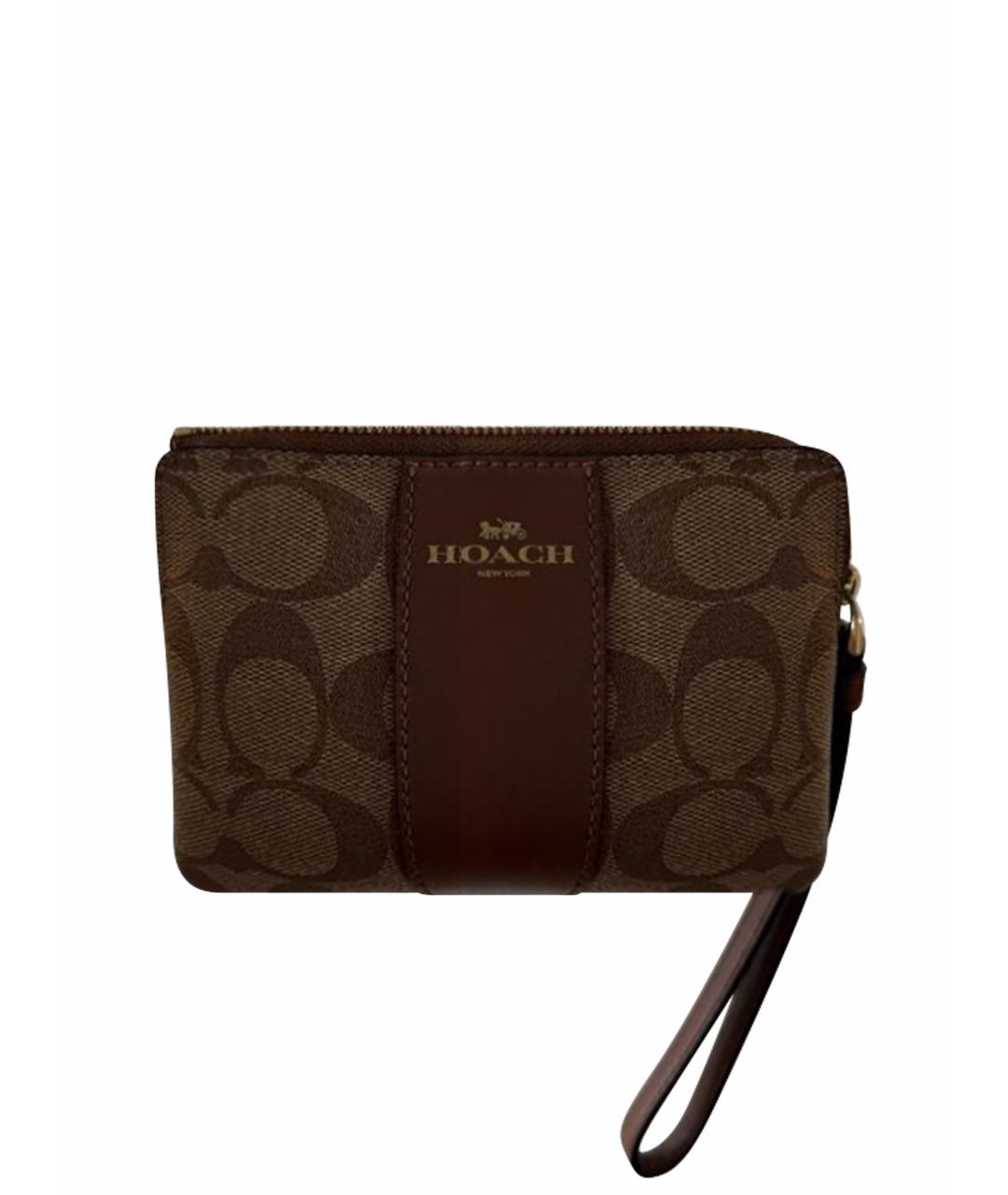 COACH Коричневая ключница, фото 1