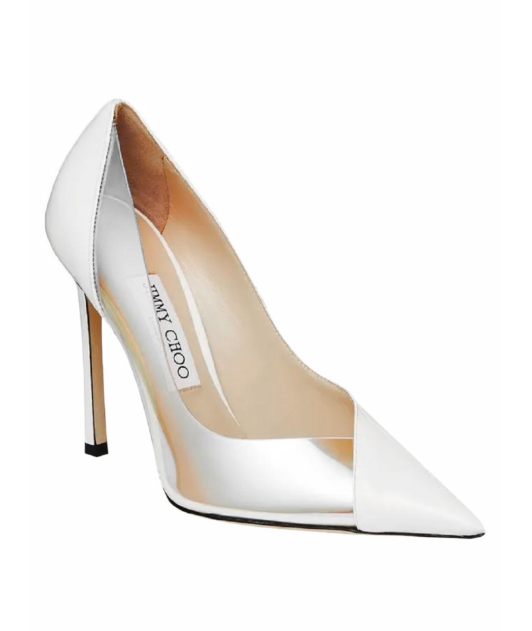 JIMMY CHOO Белые туфли из лакированной кожи, фото 1