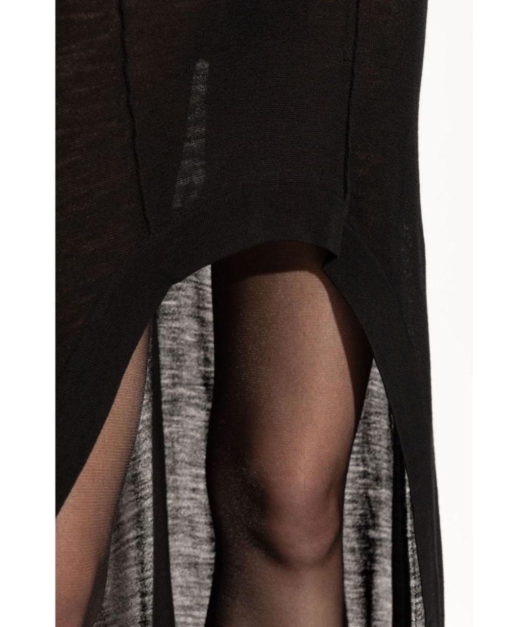 SAINT LAURENT Черное шерстяное платье, фото 8