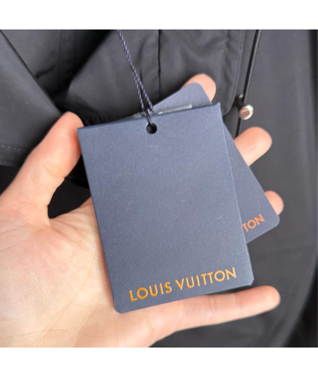 LOUIS VUITTON Черная хлопковая парка, фото 7