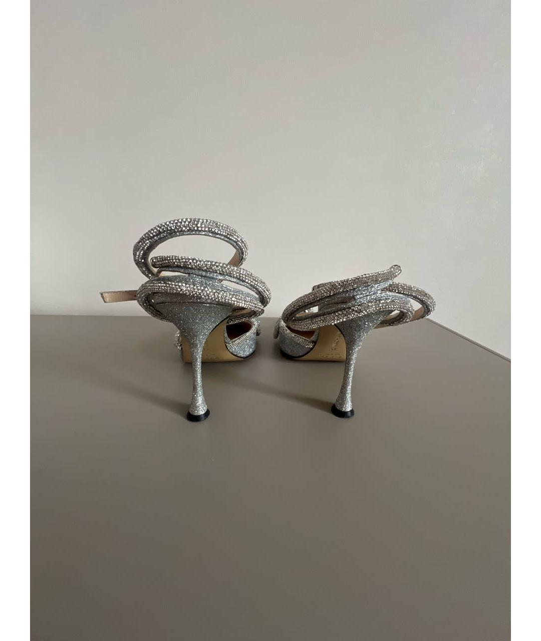 MACH&MACH Серебряные кожаные туфли, фото 4