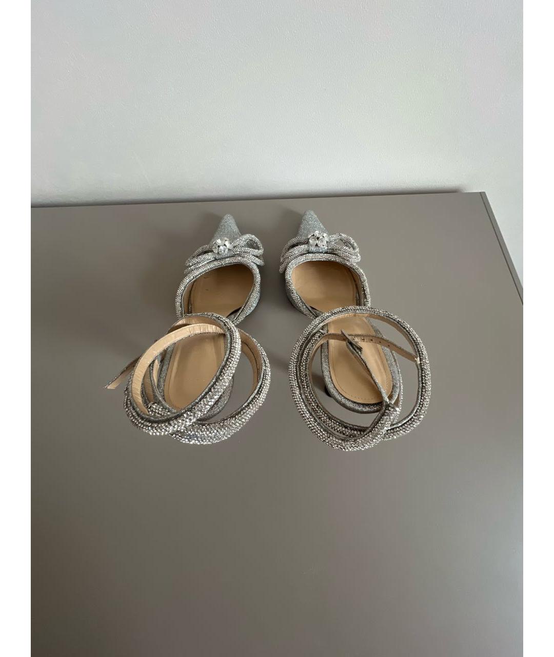 MACH&MACH Серебряные кожаные туфли, фото 3