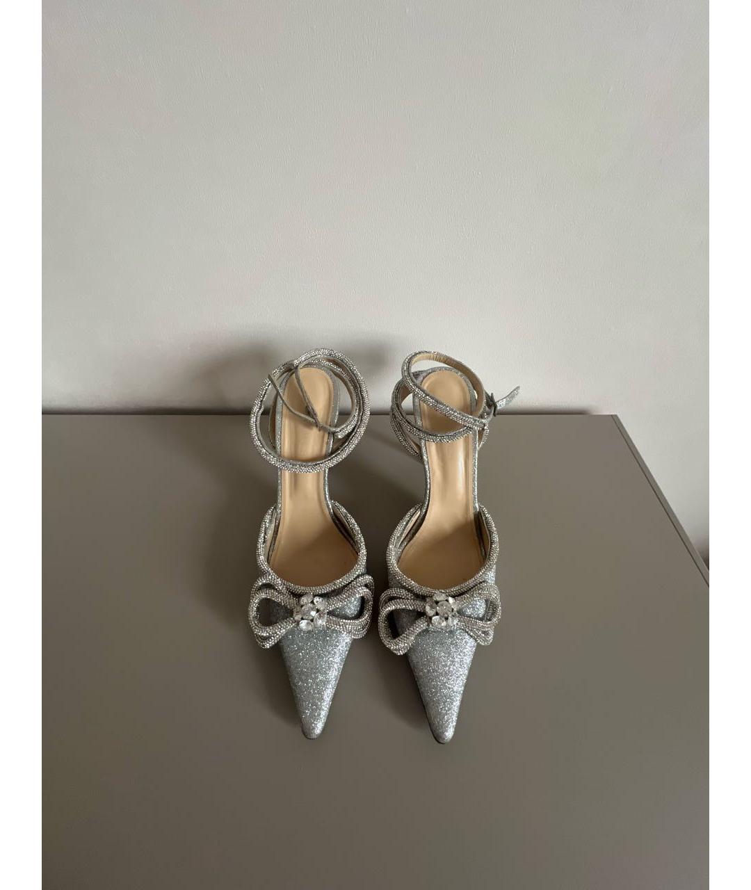 MACH&MACH Серебряные кожаные туфли, фото 2