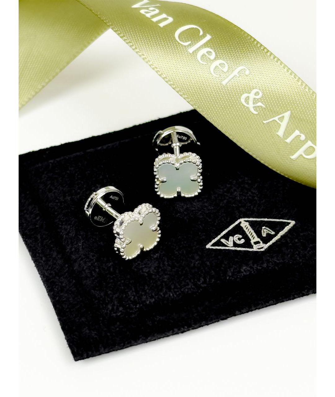VAN CLEEF & ARPELS Белые серьги из белого золота, фото 3