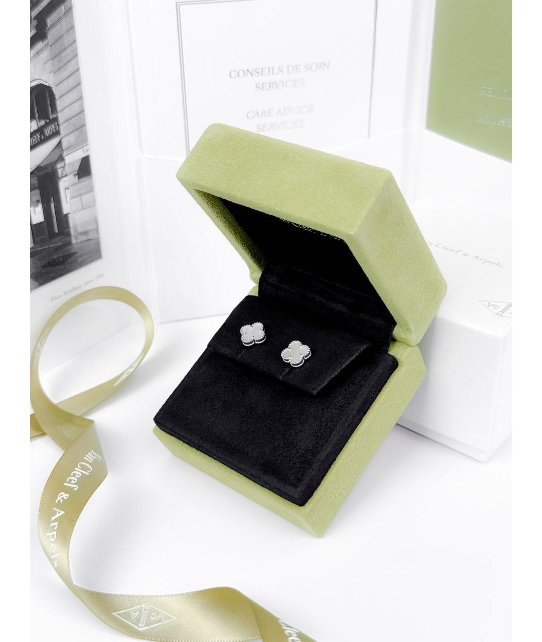 VAN CLEEF & ARPELS Белые серьги из белого золота, фото 2