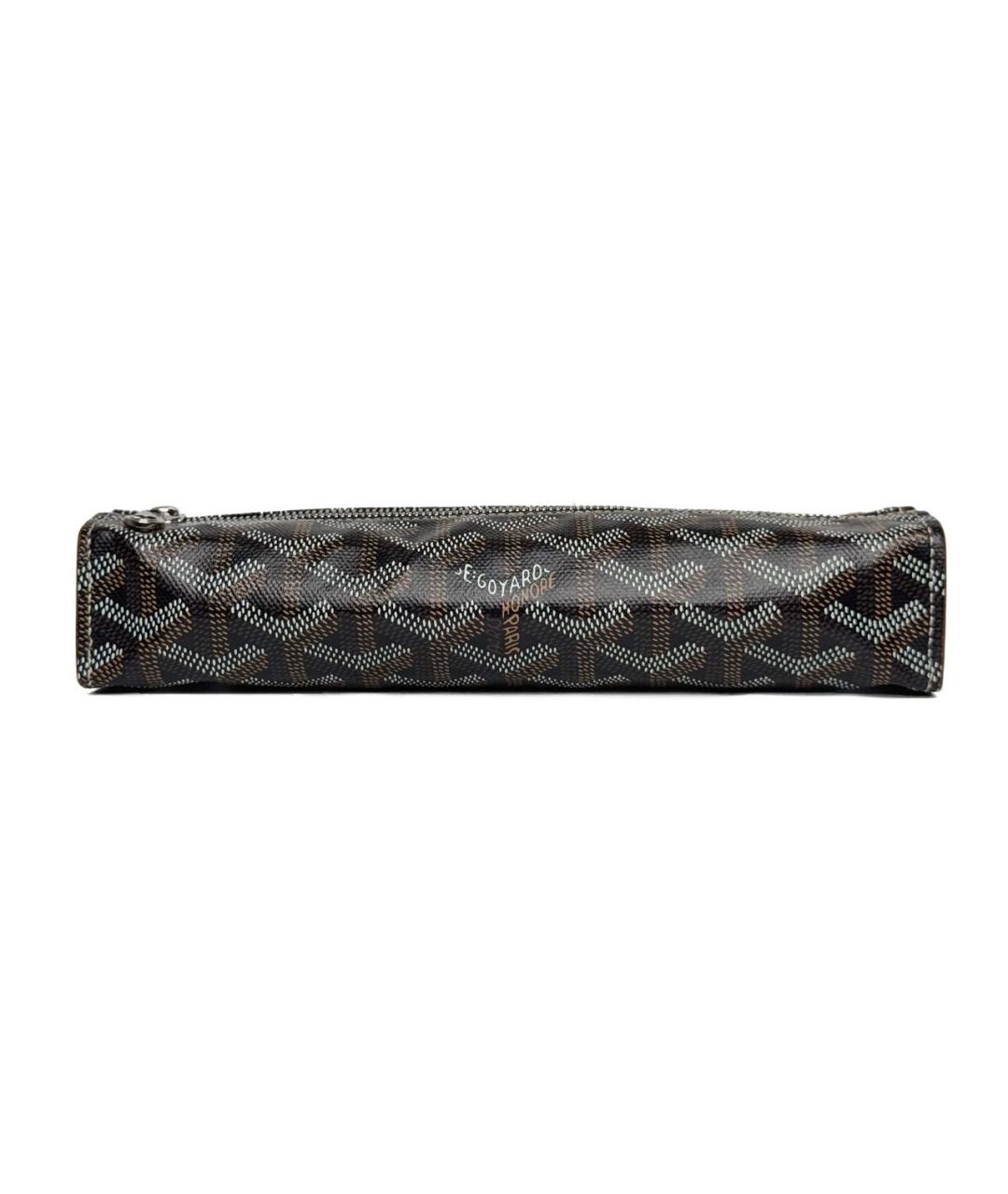 GOYARD Коричневая кожаная барсетка, фото 1