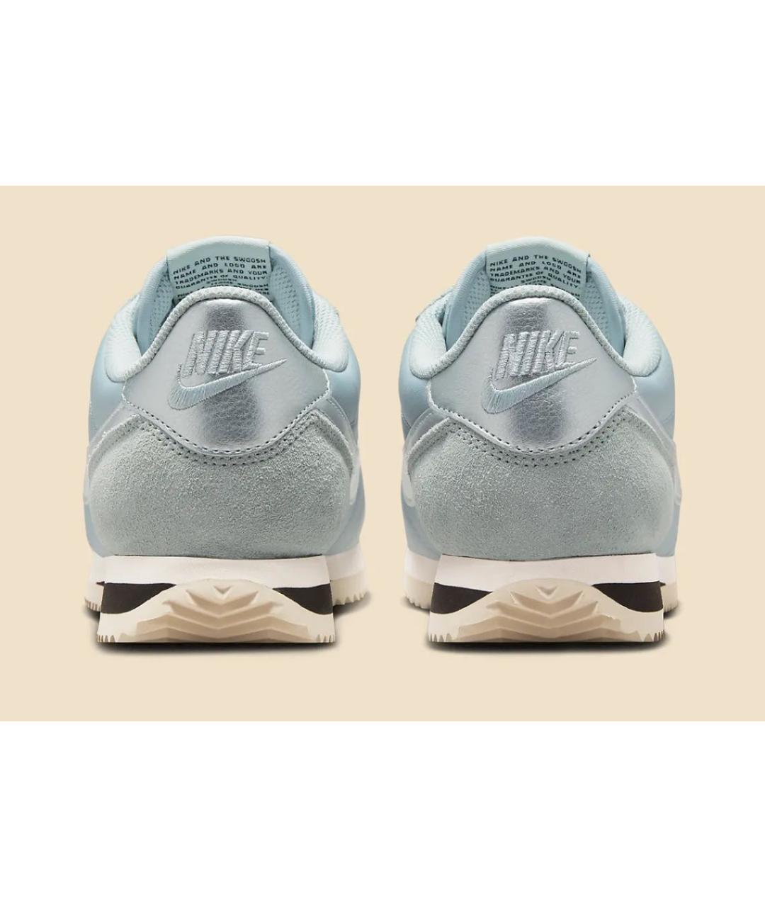 NIKE Голубые замшевые кроссовки, фото 4