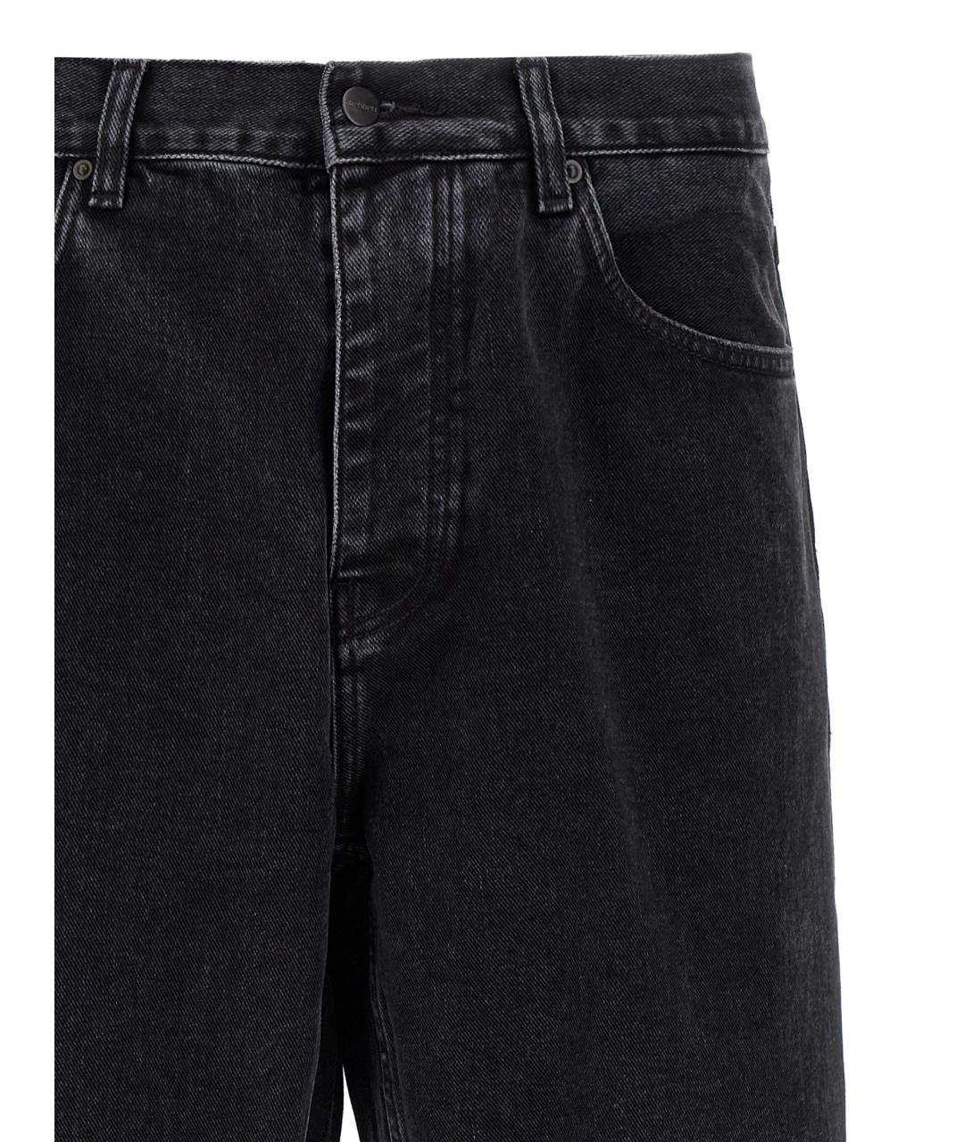 CARHARTT WIP Черные хлопковые прямые джинсы, фото 3