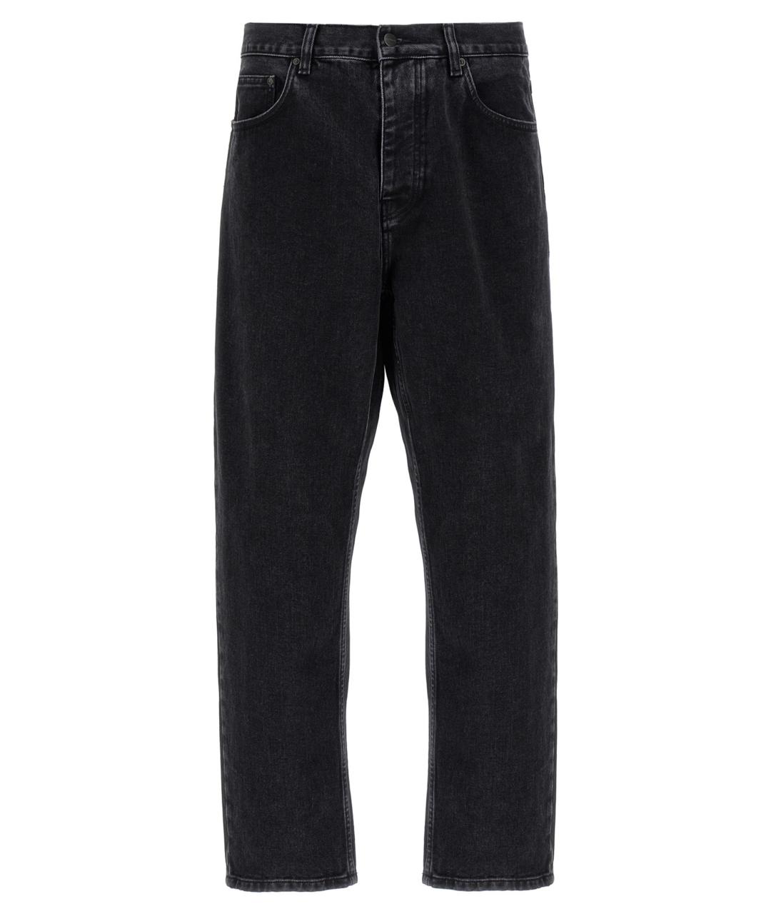 CARHARTT WIP Черные хлопковые прямые джинсы, фото 1