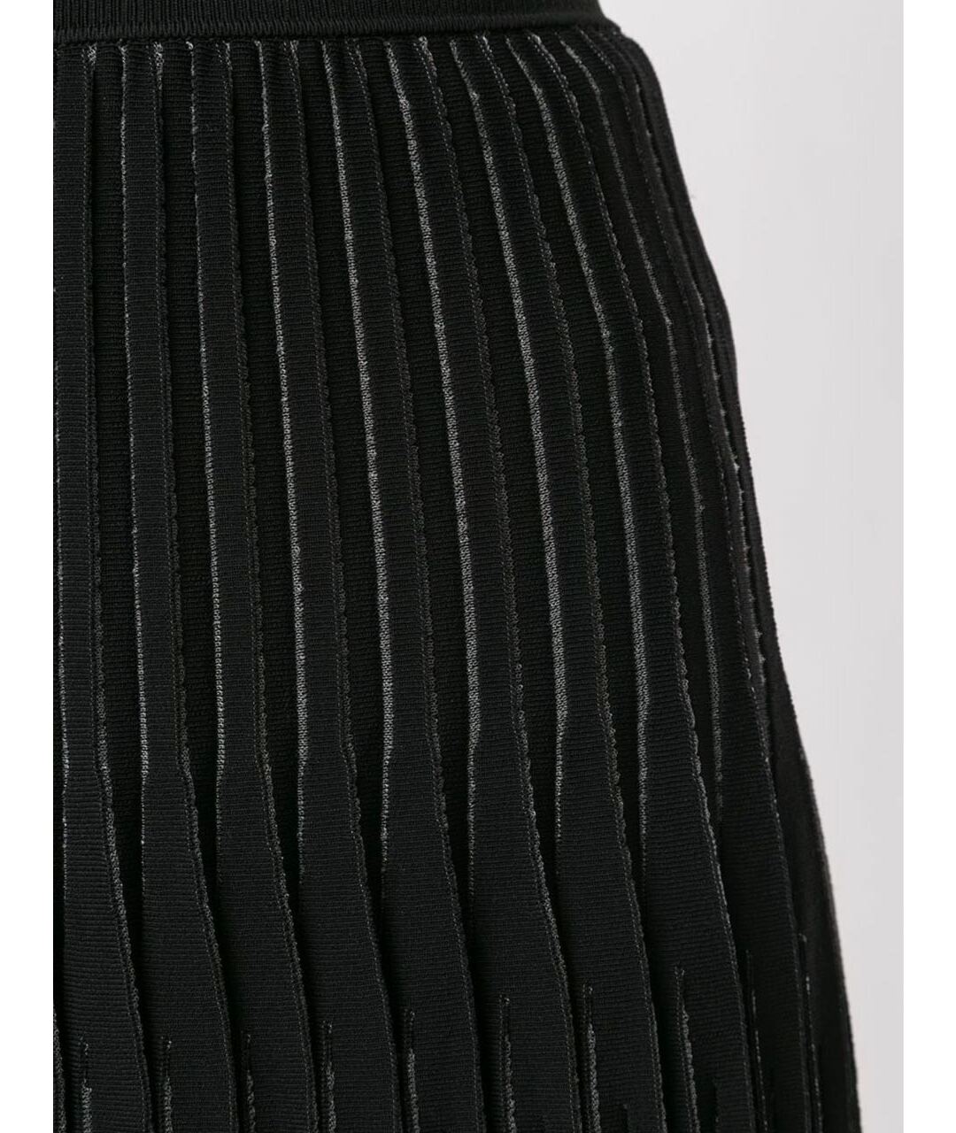 DION LEE Черная полиэстеровая юбка миди, фото 5