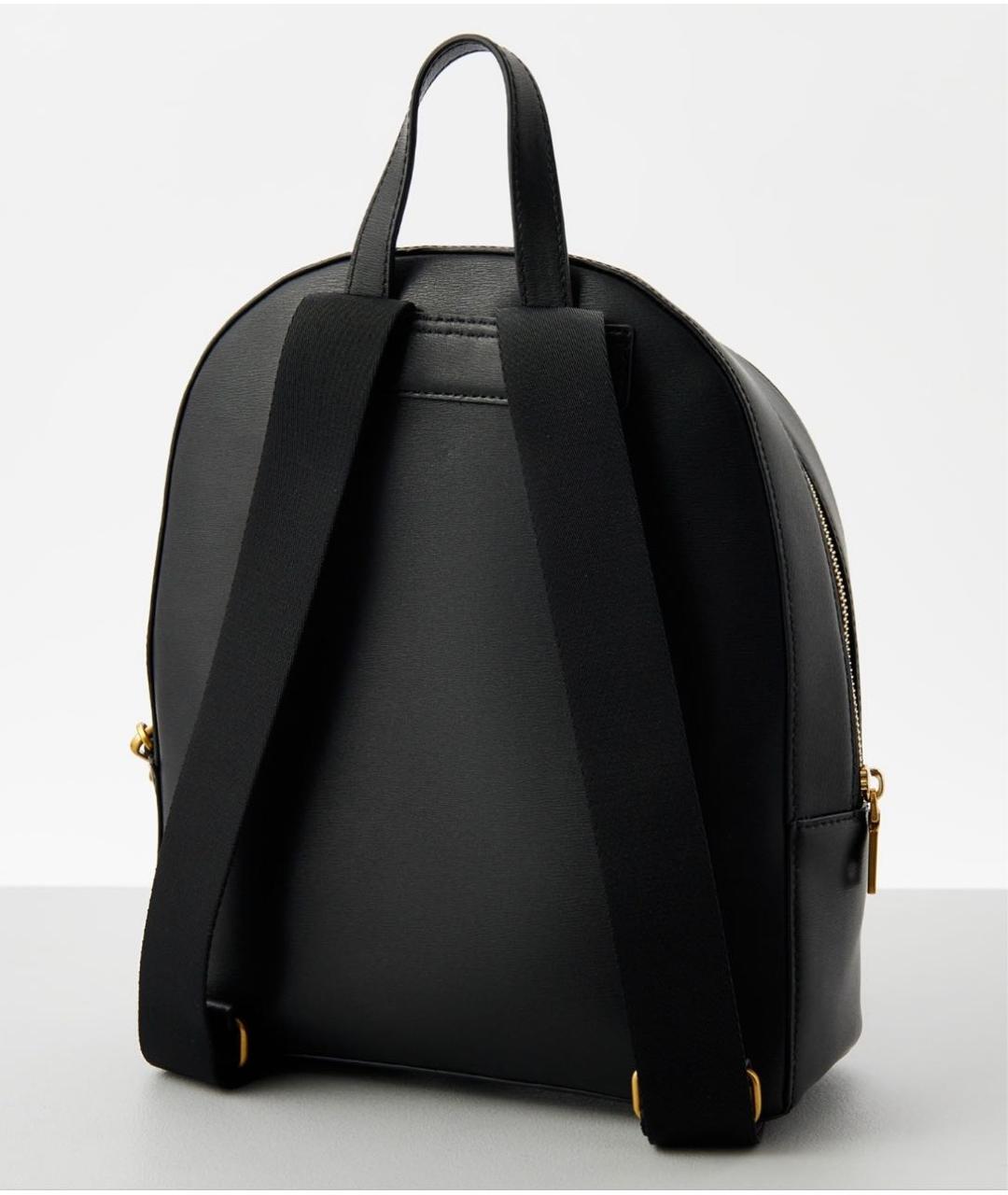 DKNY Черный кожаный рюкзак, фото 3