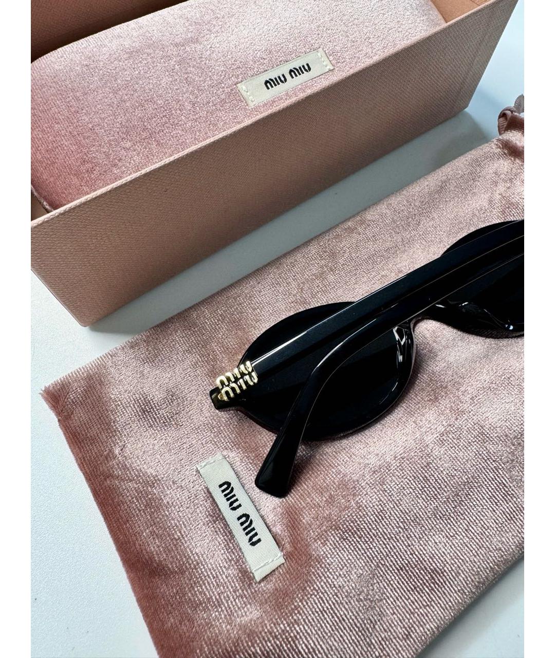 MIU MIU Черные солнцезащитные очки, фото 3