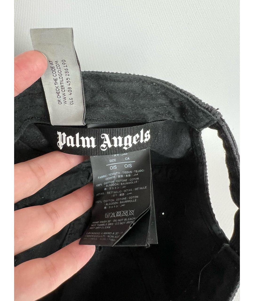 PALM ANGELS Черная кепка/бейсболка, фото 7