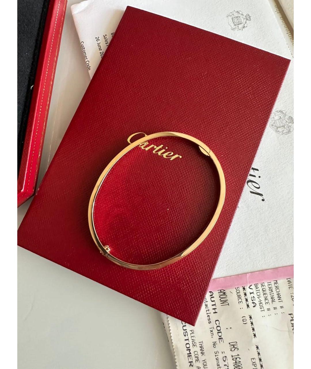 CARTIER Золотой браслет из розового золота, фото 2
