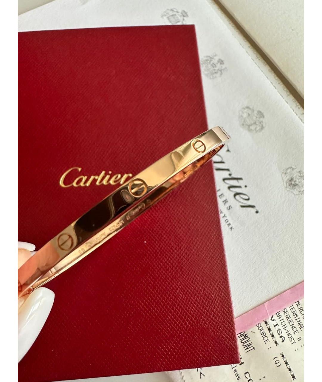 CARTIER Золотой браслет из розового золота, фото 3