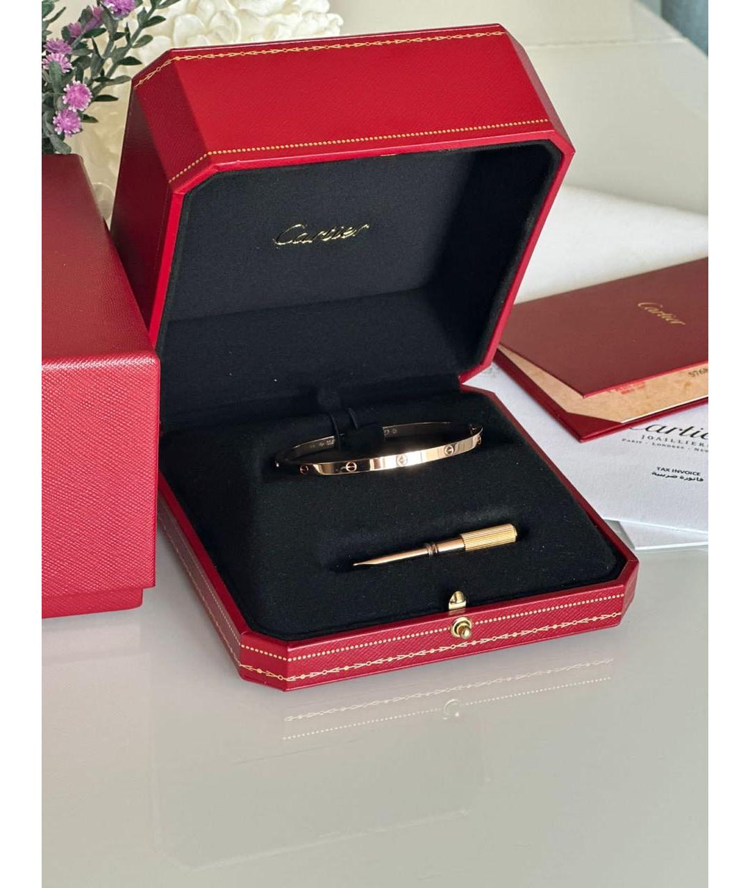 CARTIER Золотой браслет из розового золота, фото 7