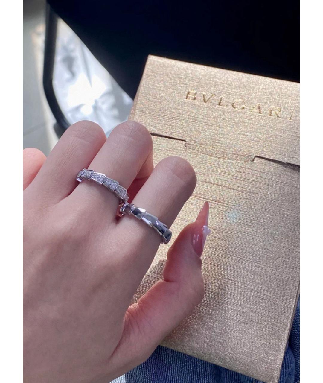 BVLGARI Белое кольцо из белого золота, фото 6