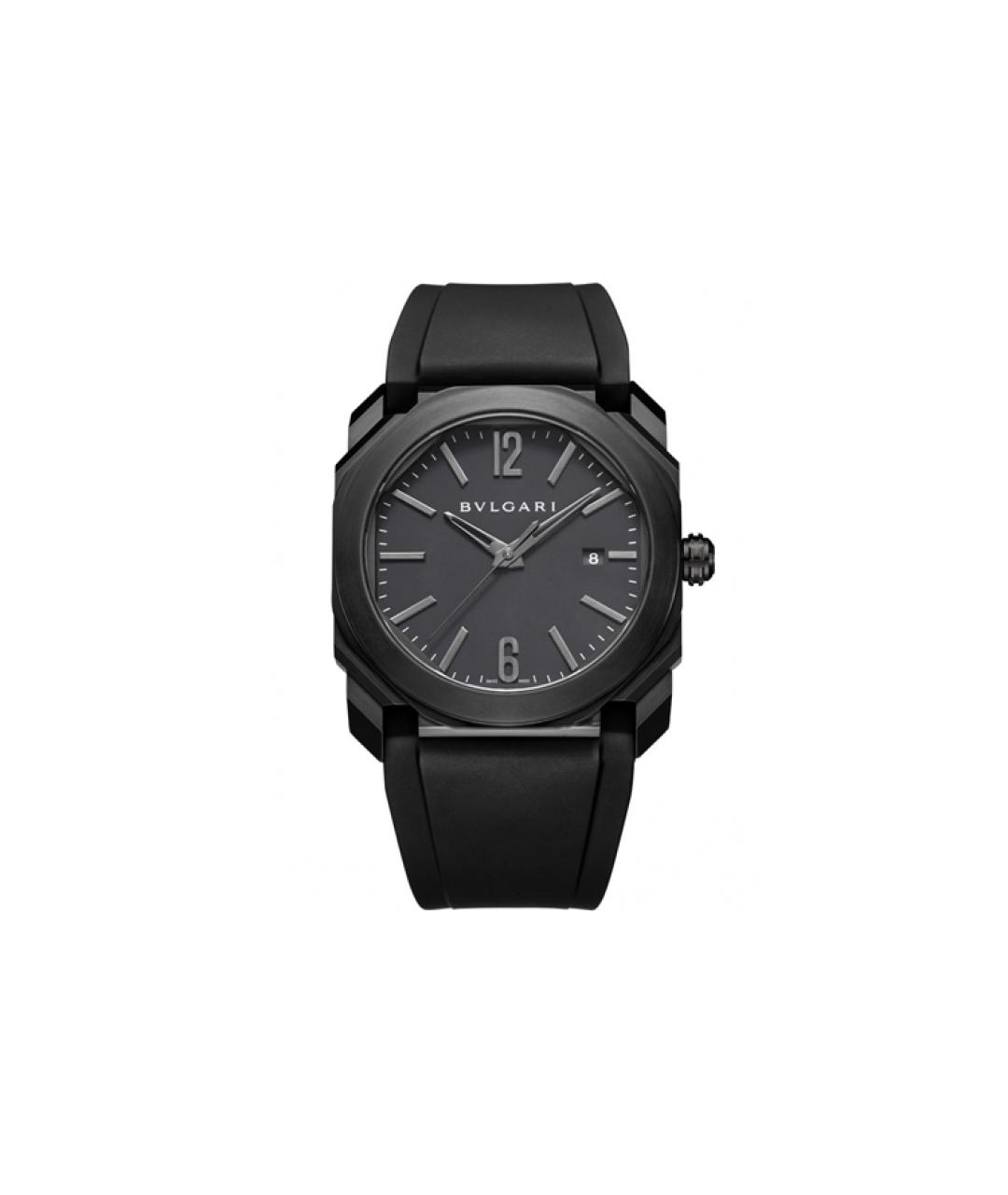 BVLGARI Черные часы, фото 1