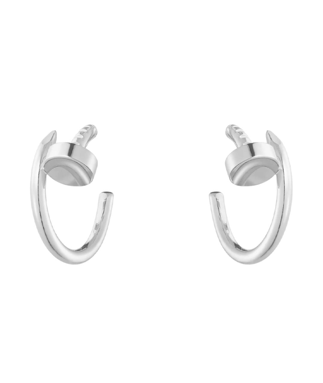 CARTIER Серебряные серьги из белого золота, фото 2