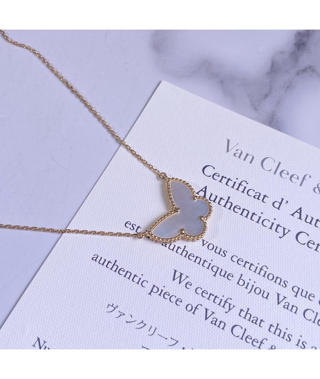 VAN CLEEF & ARPELS Белая подвеска из желтого золота, фото 4