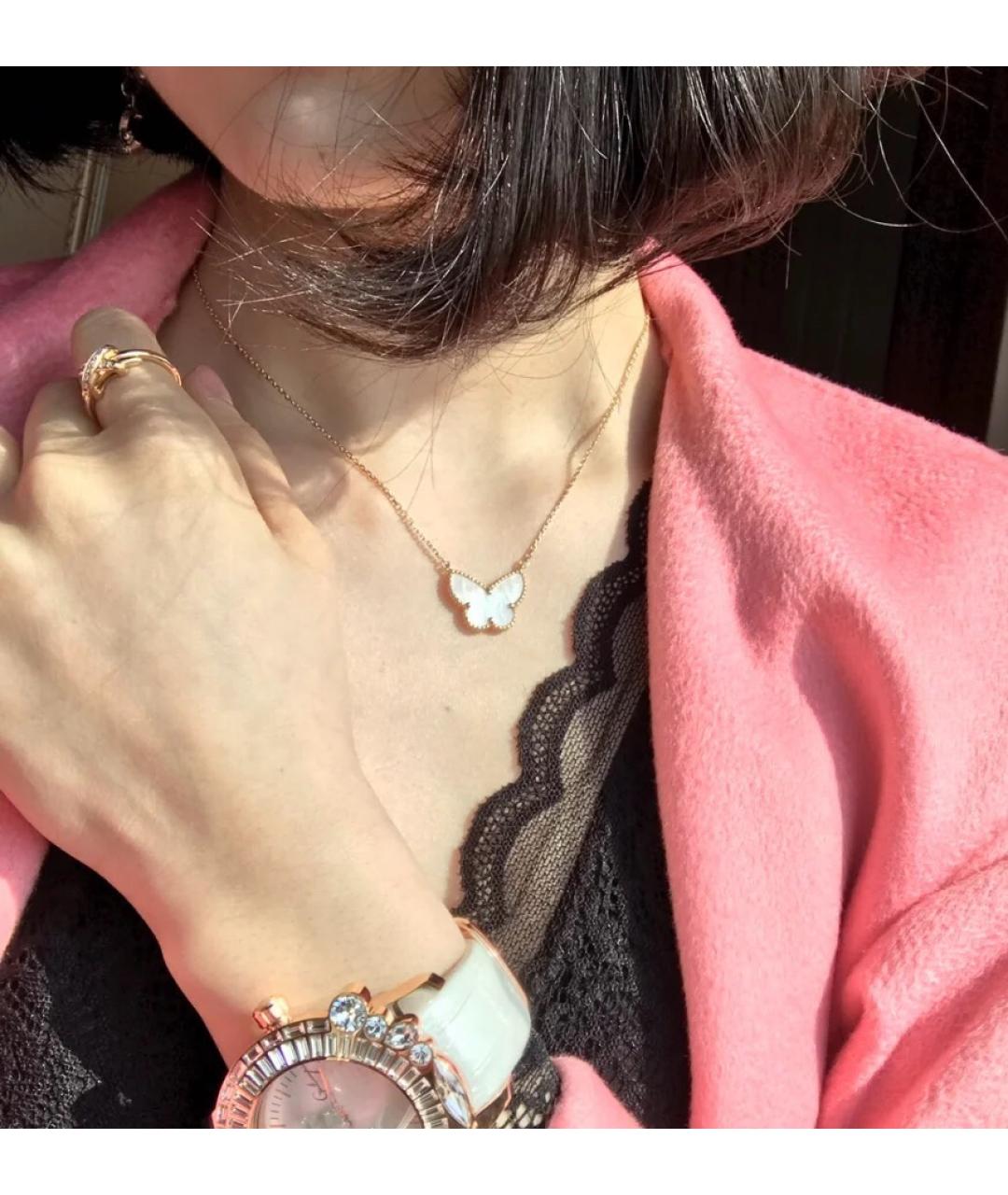 VAN CLEEF & ARPELS Белая подвеска из желтого золота, фото 6