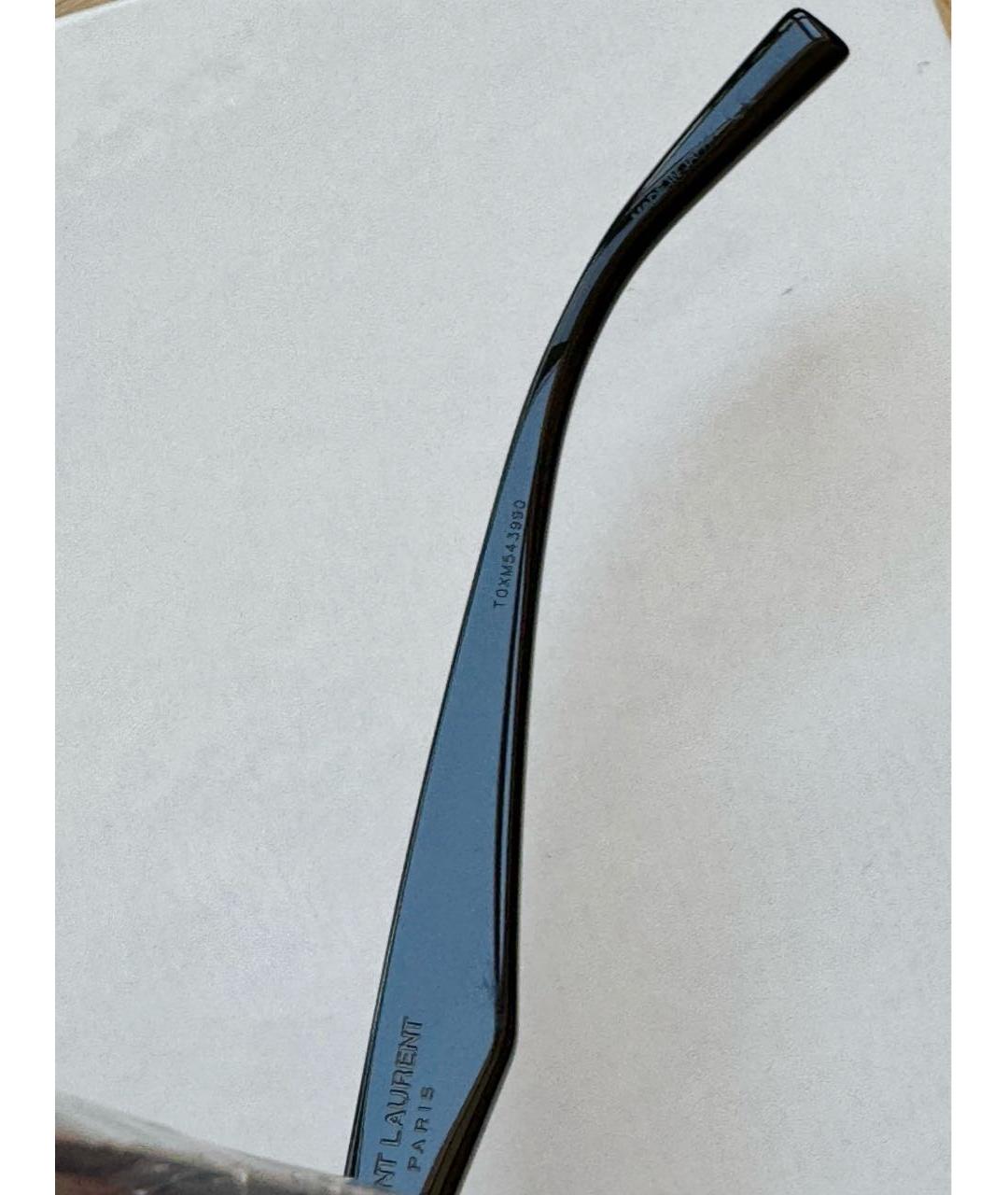 SAINT LAURENT Черные пластиковые солнцезащитные очки, фото 7